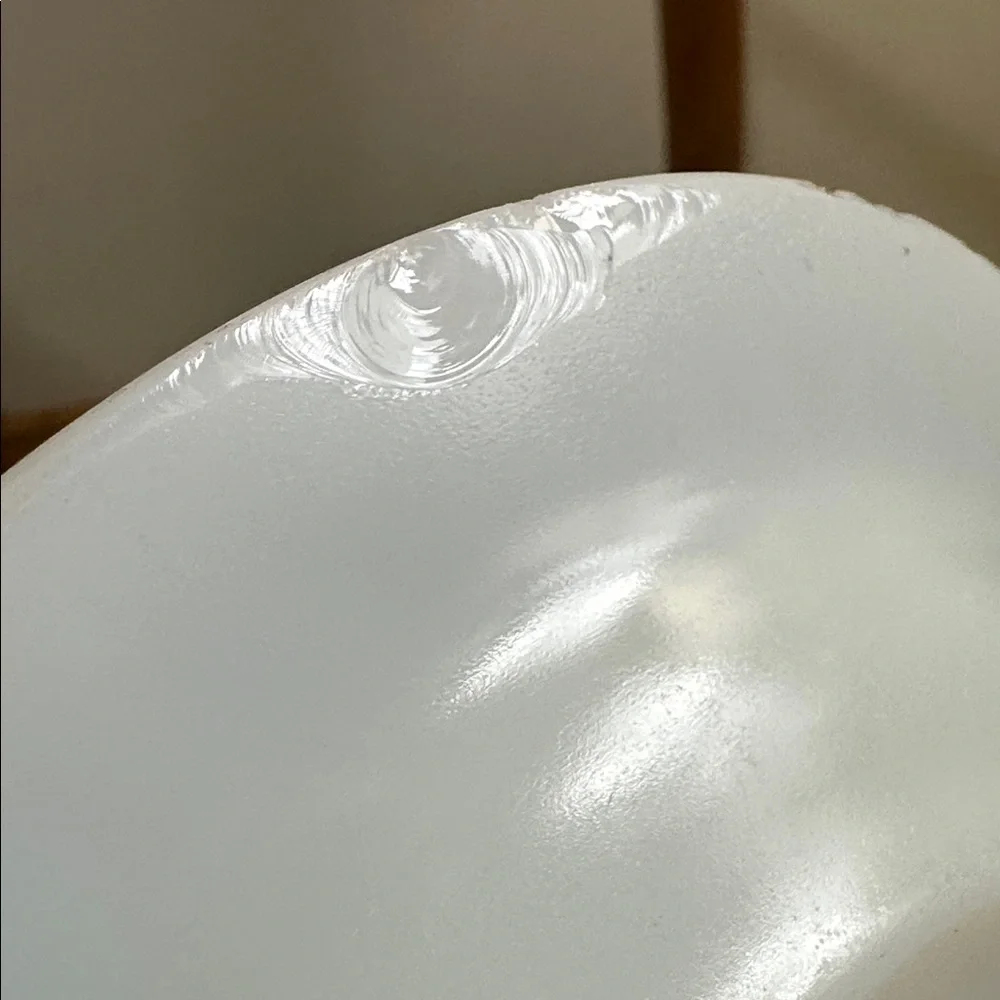 Pyrex Waffle House Vintage Milk Glass Oval Retro Plate *As Is Damaged